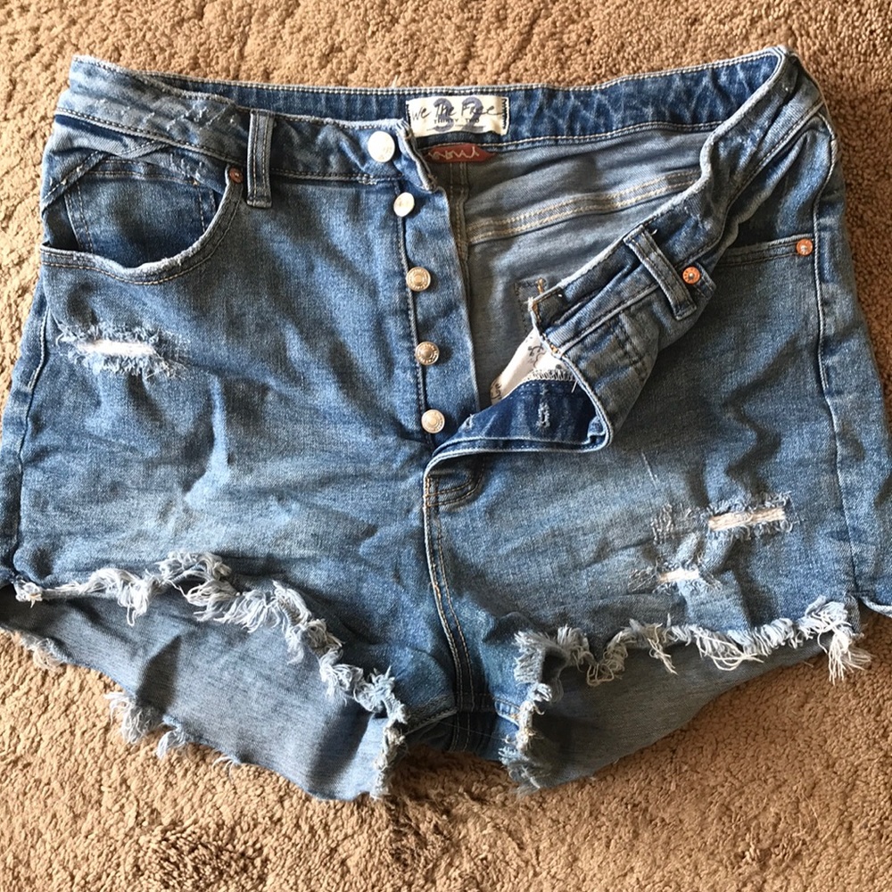 High-Rise Free People Denim Cutoffs ☀️🕶